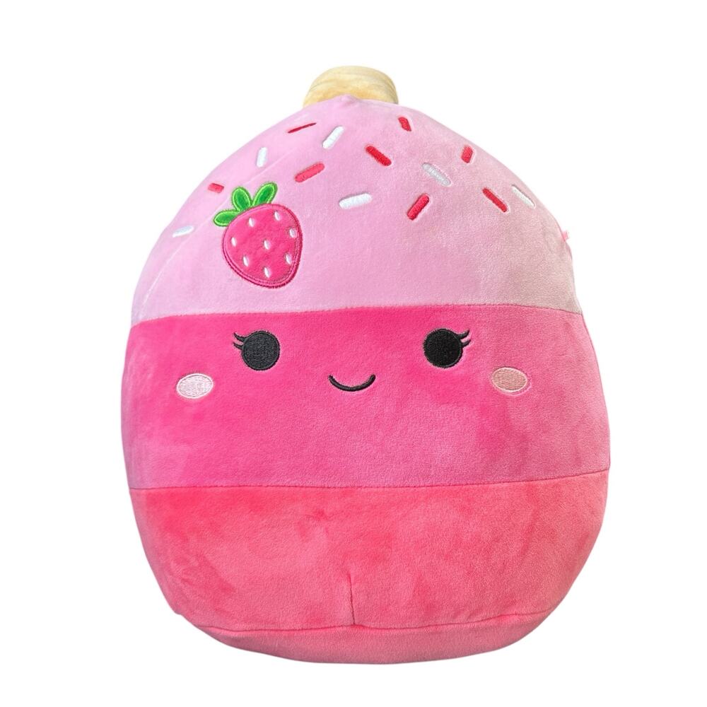Squishmallows 11" Pama The Pink Strawberry Cake Pop Plush Toy